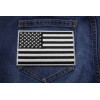Ivamis Black and White American Flag Patch with White Borders-