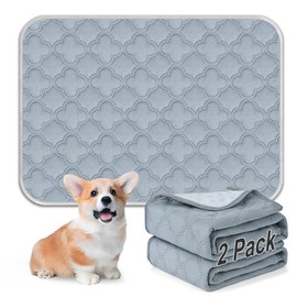 FunFurry - almohadillas para orejas lavables para orinar para perros, paquete de 2 almohadillas para orejas reutilizables para cachorros, almohadillas para orejas de entrenamiento impermeables, forro