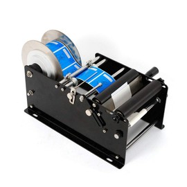 SHOWLIVEU Manual/Semi-Automatic Labeling Machine Label Applicator Bottle Labeler Sticker Label Printer Packing Machine for Round Glass Plastic Metal Bottle etc (MT-30 Manual)