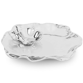 Beatriz Ball Vento Bergamo Dip with Bowl, Metallic