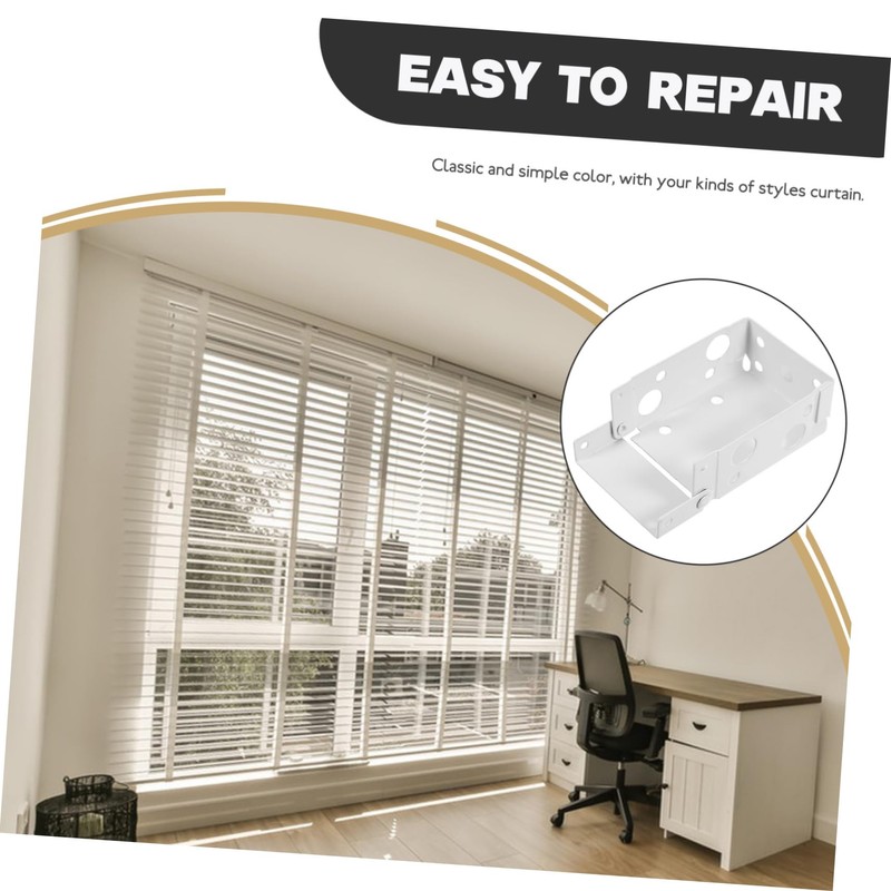 ULTECHNOVO 6Pcs Low Profile Blind Brackets for Easy Installation Sturdy