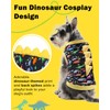 CuteBone Dinosaur Costume Dog Shirt, Stretchy Velvet T-Shirt Clothes for