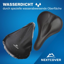 NEXTCOVER® Universal Bicycle Saddle Cover Set of 2 I 100% Waterproof I Rain Cover I Bicycle Saddle Cover Saddle Cover Bicycle Seat I Saddle Cover I Saddle Cover I Saddle Protector Waterproof Bicycle