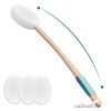 Back Lotion Applicator with 4 Replaceable Pads, Lotion Applicator for