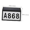 SHINEOFI 1pc Solar Address Sign Wall Mounted Number Lamp Outdoor