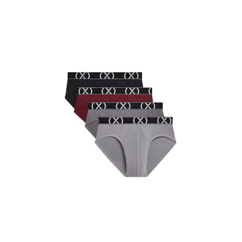2(X)IST Men's (X) Modal 4-Pack No Show Brief