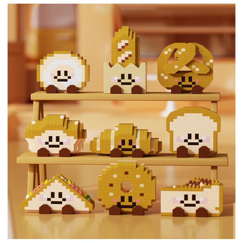 Jollcnoia Croissant Happy Bread Series Food Cute Series Set Toy