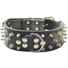 haoyueer Spiked Leather Dog Collar Bullet Rivets Studded 2 Inch
