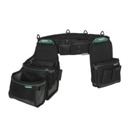 Masterforce 3 Piece Handyman Tool Bag Set Padded Belt Technician Contractor Pouch Storage