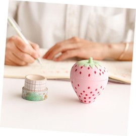 MAGICLULU 2Pcs Cartoon Fruit Clock Kitchen Timers Adorable Learning Countdown Timers for Cooking Study Compact Lightweight Design Strawberry