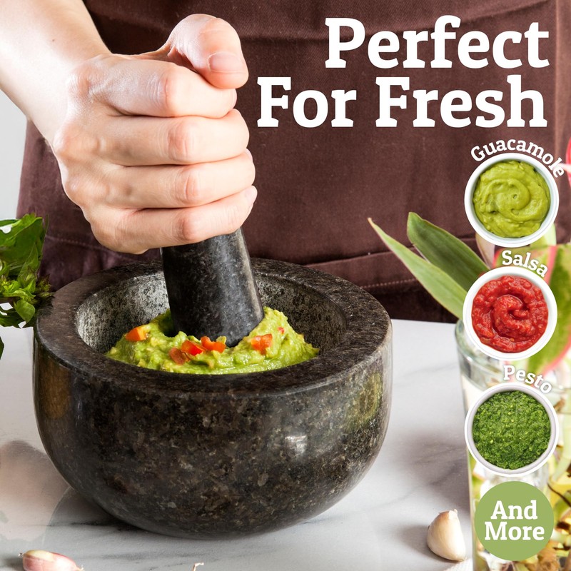 Priority Chef Heavy Duty Large 2 Cup Mortar and Pestle
