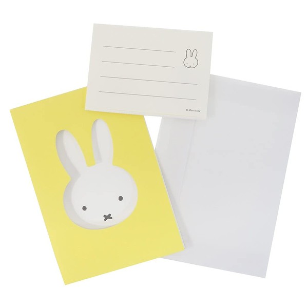 Miffy [Greeting Card] with Envelopes Birthday Card/Face Yellow Dick Bruna
