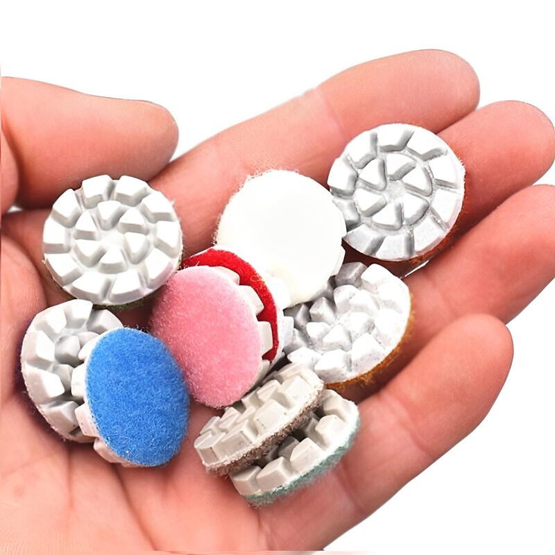 MiJunHD 1inch 25mm Mini Diamond Polishing Pad Set, 14PCS Different