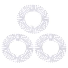 Soft 'N Style Flexible Headbands Stretch Headband Headbands Women (3pc-White)