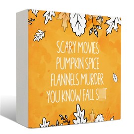 grapehiker Pumpkin Decor Wooden Signs - Fall Signs for Home Decor, Fall Wooden Signs, Fall Decorations for Home, Fall Decorations Indoor, Fall Room Decor