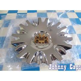 VOGUE Wheels  NEW CHROME w/ GOLD EMBLEM Center Cap # 99-0727  (QTY. 1)