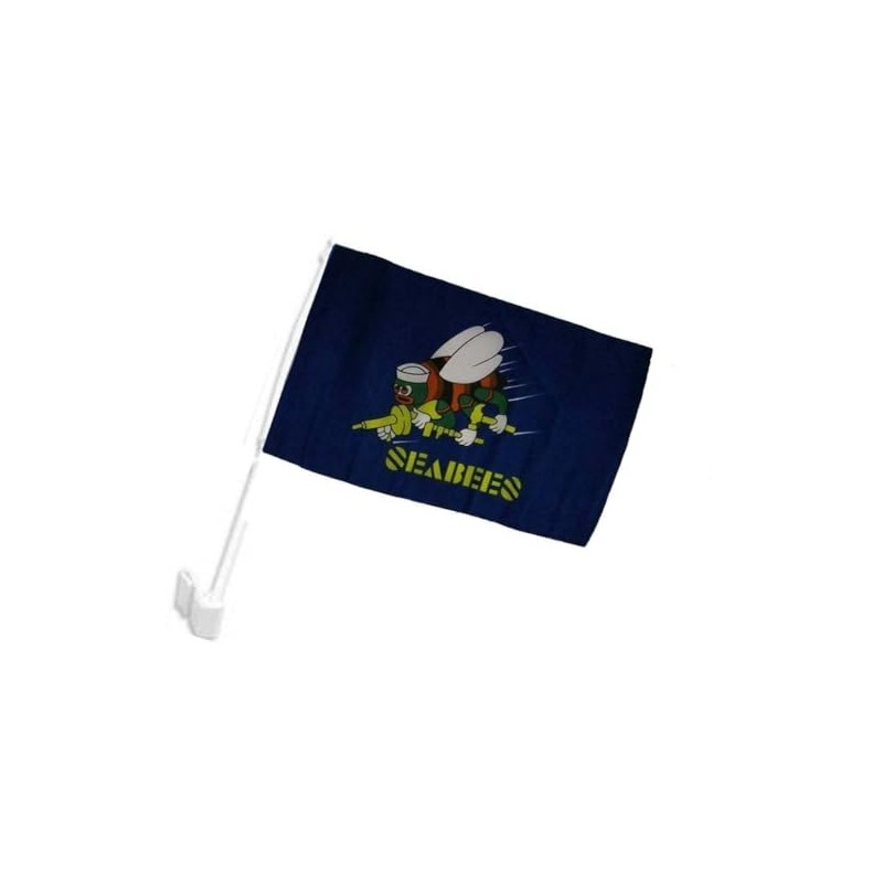 12x18 U.S. Navy Seabees Car Vehicle 12"x18" Flag