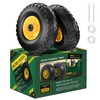 Wiltire (2 Pack) 4.10/3.50-4 Flat Free Tire and Wheel 10-Inch