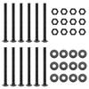 SPARKWHIZ 1/2 x 6 Inch Carriage Bolt Kit, Rust Resistance
