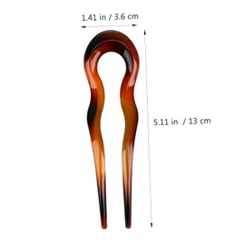 IWOWHERO Elegant French Hair Pins Set Large u Shaped Hairpin for Women Bun Decor