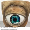 Eye Head Resin Flower Pot Decorative Indoor Outdoor Planter Round