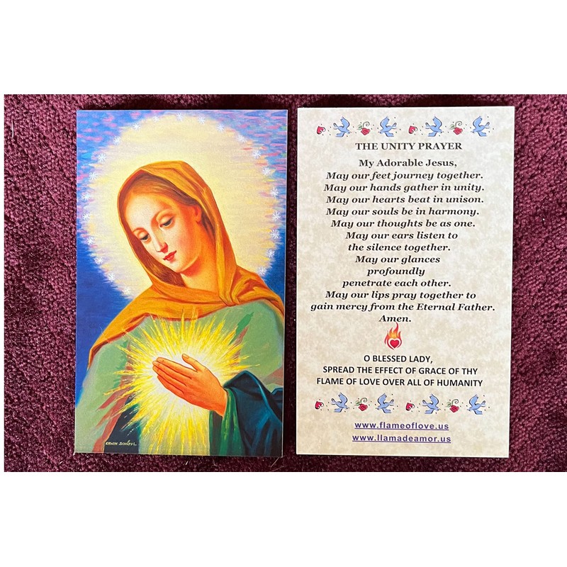 Flame of Love Unity Prayer Card 10 Pack