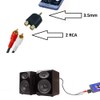 3.5mm to 2 RCA Adapter; 3.5 mm Male Stereo Plug