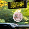 Pink Truck Merry Christmas Ceramic Hanging Ornament Gifts