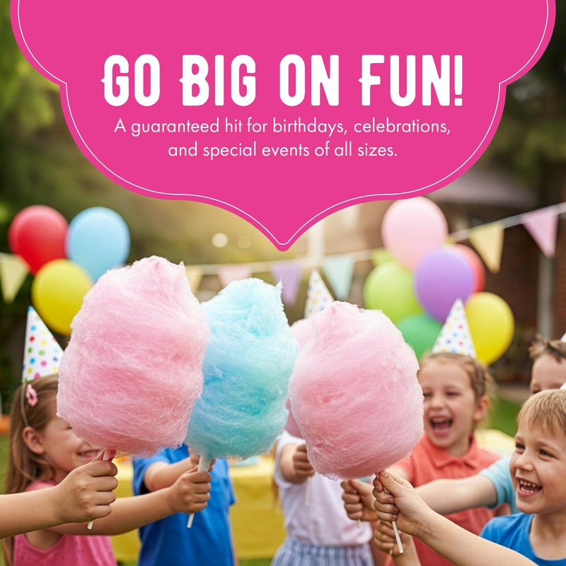 The Candery Cotton Candy Floss Sugar 32oz (2-Pack) Includes |