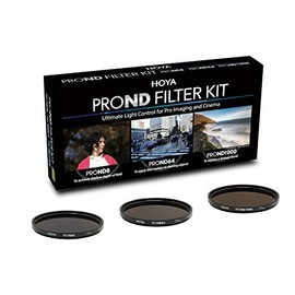 Hoya Pro ND Kit (8/64/1000) 49 mm, Practical Set with 3 Different Hoya PRP ND Filters for Light Reduction, Grey Filter, ND Filter, Long Term Lighting, YYK1149