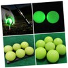 BESPORTBLE 6pcs Golf Fluorescent Ball Lighted Luminous Balls Training Aid