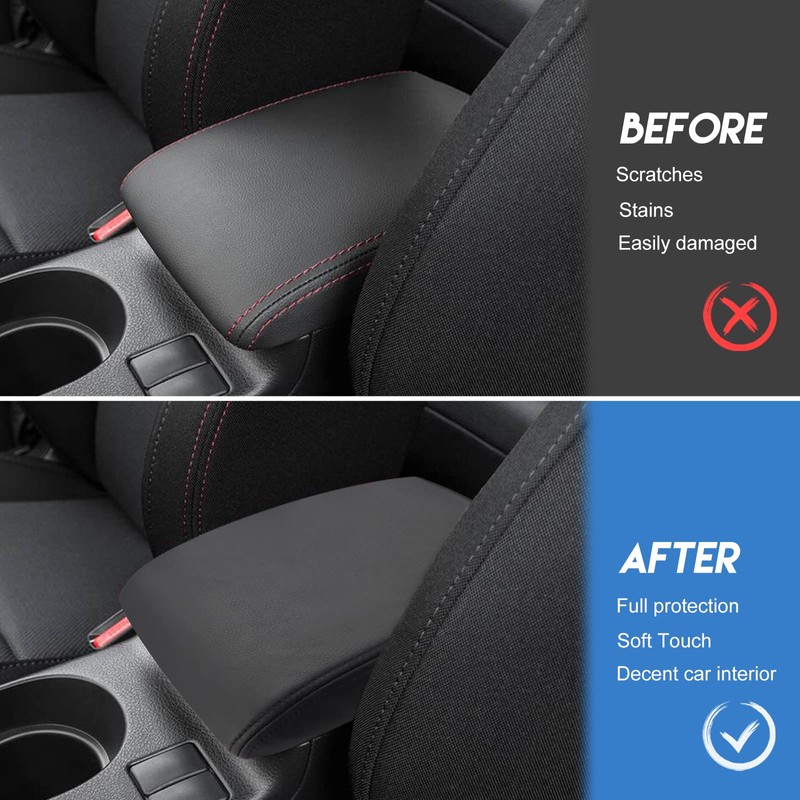 INTGET Center Console Armrest Cover for 2015-2021 2022 Subaru WRX