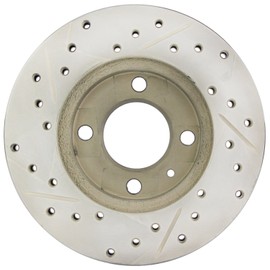 StopTech 127.33012L Sport Drilled/Slotted Brake Rotor (Front Left), 1 Pack