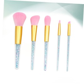 WOONEKY Facial Kit for Women 5 Pcs Makeup Brush Set Mini Makeup Kit Cosmetics Brush Set Safe