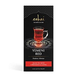 Eshai Yemeni Red Tea (Shahee Ahmar) - Black Tea with Cardamom and Cloves - 100g Box Loose Leaf Tea