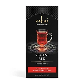 Eshai Yemeni Red Tea (Shahee Ahmar) - Black Tea with Cardamom and Cloves - 100g Box Loose Leaf Tea