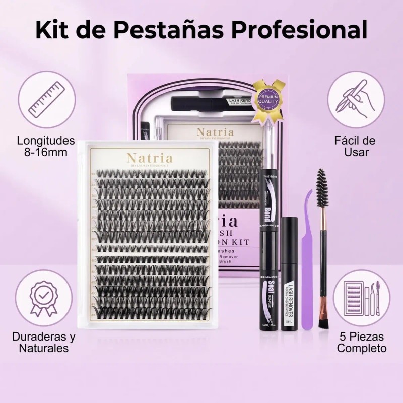 Kit De Extensiones De Pestañas Raíces Invisible Pestañas Kit