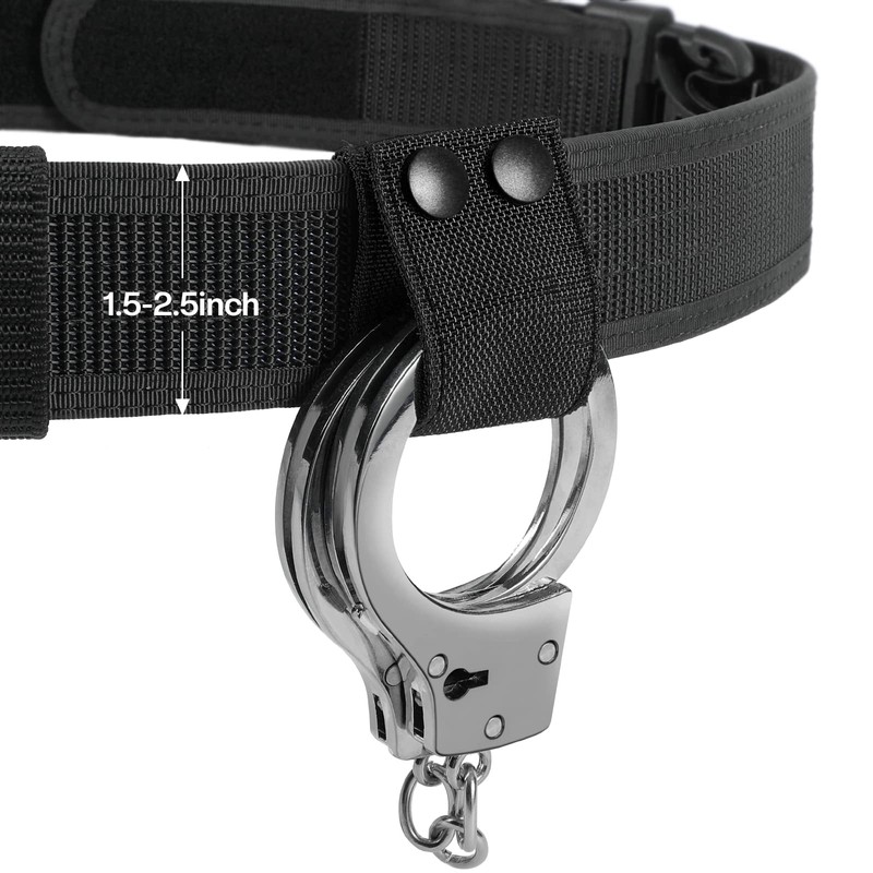 Tactical Handcuff Strap Holder Case Heavy Duty Nylon Single/Double Snap