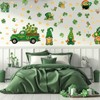 FWIEXA St Patrick's Day Wall Stickers, Lucky Shamrock Wall Decals,