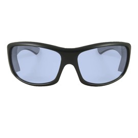 BOMBER Butter Bomb - Safety Glasses, Light Blue Lens with Matte Black Frame for Men - Non Polarized Safety Glasses, Regular Fit, Floating Eyewear - BT107