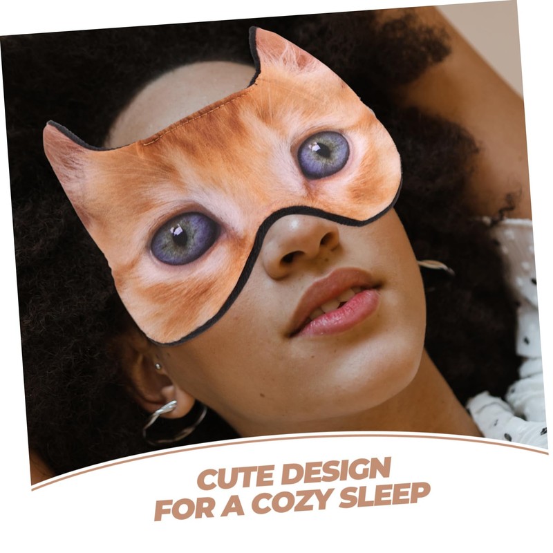 VICASKY Cute Cartoon Sleeping Eye Mask Funny Dog Design Soft