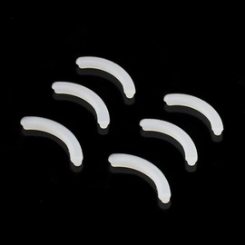 Leline's Eyelash Curler Refill Pads, Rubber Replacement Pads for Standard Eyelash Curler (White)