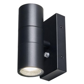 Zink ZN-34022-BLK-IP65 Leto Double Spot Light, IP65, Black, photocell