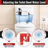 Gulfmew 2 Inch Toilet Flusher Replacement Kit, Toilet Flusher Repair