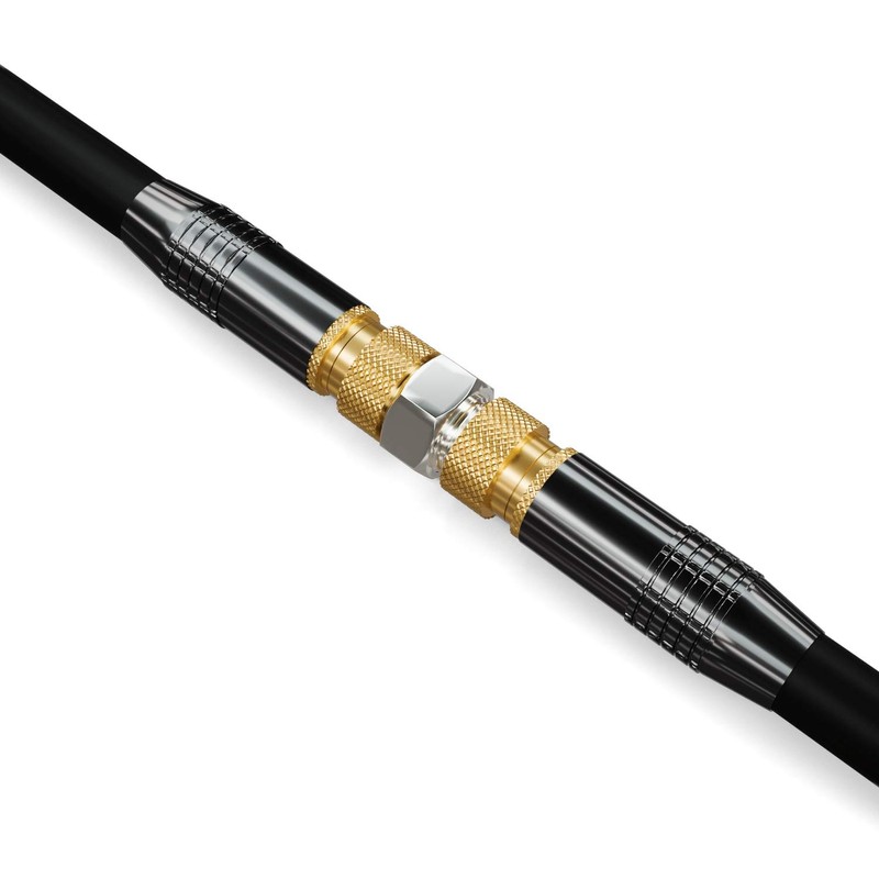 deleyCON Pack of 10 SAT Adaptor Connectors Coaxial Cable Extend