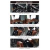 NICECNC Motorcycle Saddle Bags, PU leather Motorcycle Saddlebags, Reinforced Straps
