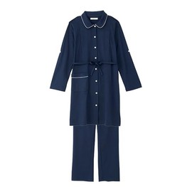 Inujirushi Honpo 200-8715 Maternity Pajamas Born from Mom's Voice, Navy, M-L