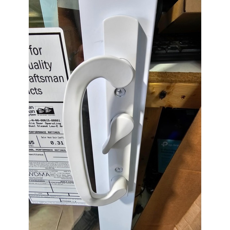 Teilmix Offset Sliding Patio Door Handle Replacement with Zinc Diecast