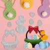 Metal Happy Easter Eggs Die Cuts for Card Making, Easter