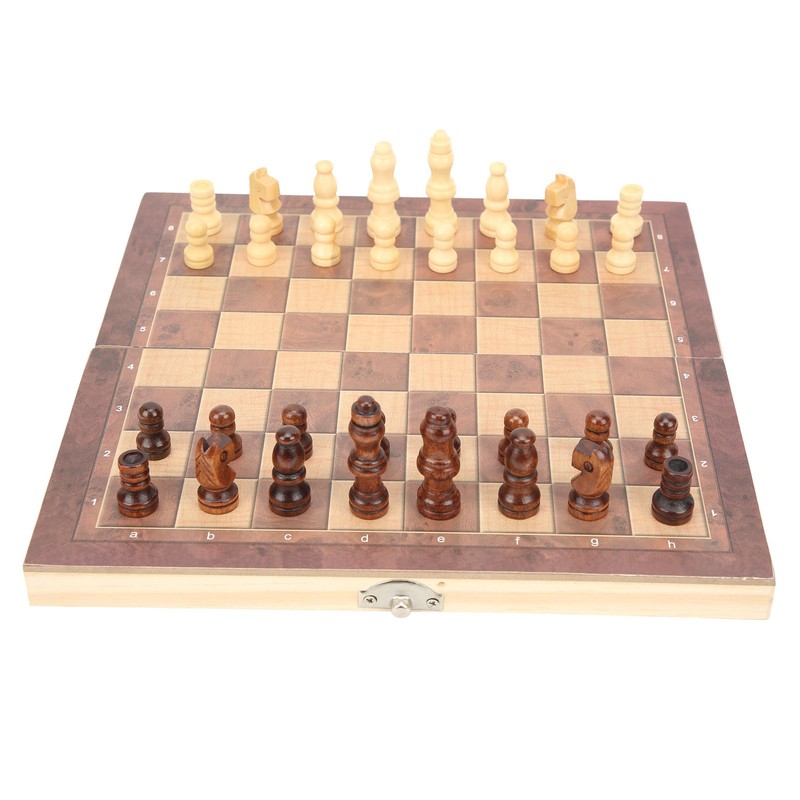 3‑In‑1 Chess Checkers Gobang Folding Chess Board Portable Interactive Chess